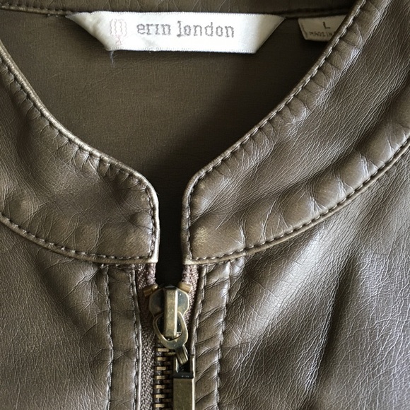 New without tags.  Buttery soft Leather bomber jacket size L - Picture 7 of 13